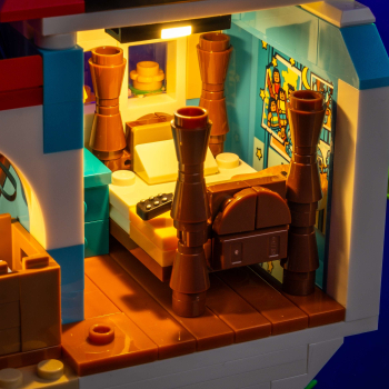 Preview: LMB 2.0 Version - LED-​Beleuchtungs-Set für LEGO® Disney Lilo and Stitch Beach House #43268
